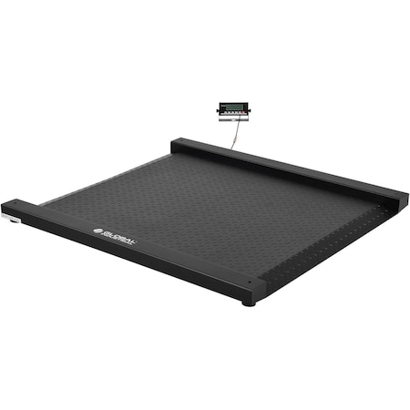 Global Industrial Portable Digital Drum Scale w/ LED Indicator, 5,000 lb x 1 lb 412583